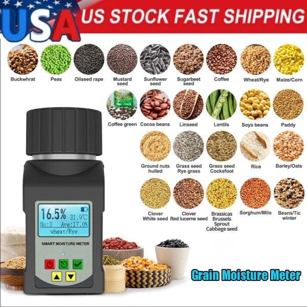 GOYOJO Grain Moisture Meter Smart Grain Moisture Tester for 25