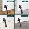 Kickdown One Touch Door Stopper 4 inch - Durable Heavy-Duty