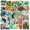 Jungle Animals Rainforest Sticker,50PCS Wilderness Nature Stickers for Water Bottles