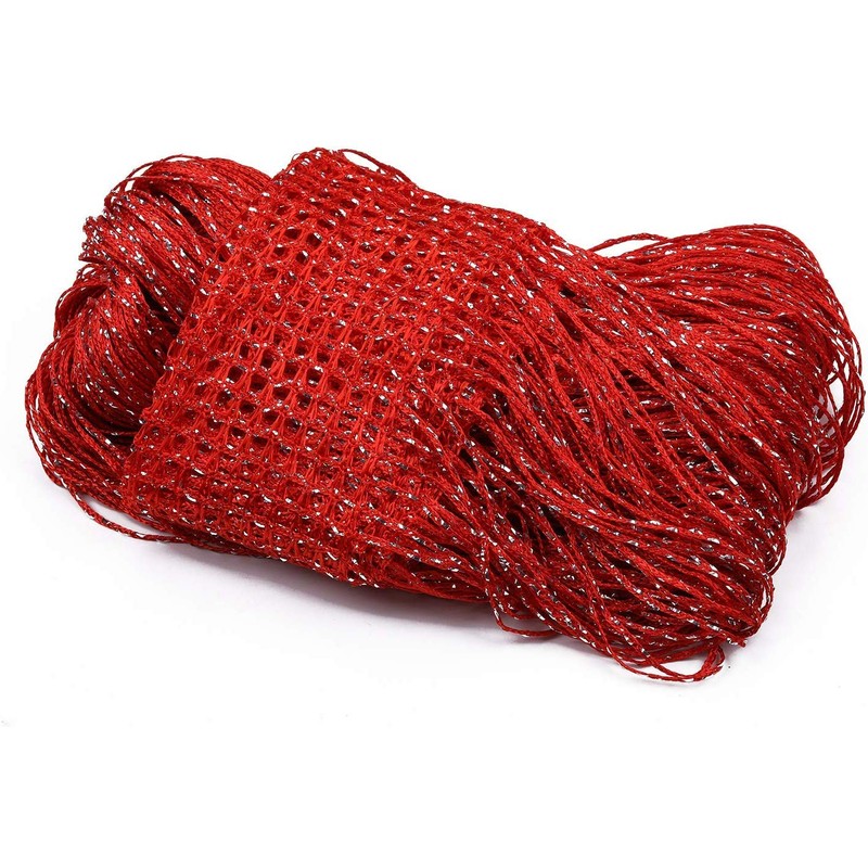 WedDecor Red String Curtains Glitter Fringe Panel Fly Screen Room