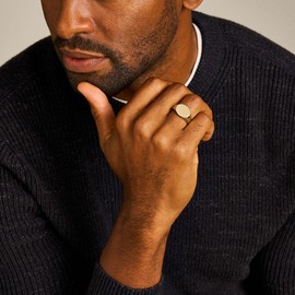 Fossil Unisex Jewelry Gold Stainless Steel Ring, JF047737108