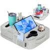 TabCouchCaddy - Couch Cup Holder Tray Pillow - Bed, Couch