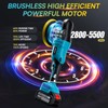 Upgrade Cordless Car Buffer Polisher with 21V 2×4000mAh Battery,6 In