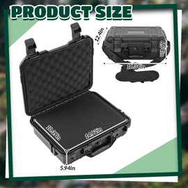 Relaxweex Hard Case with DIY Customizable Foam Detachable Shoulder Strapand and Utility Knife Waterproof Protective Case 16.34 x 12.4 x 6.5 in Fit Use of Cameras, Lenses or Microphones, Equipments