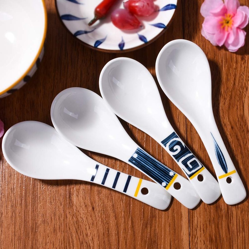 Japanese Soup Spoons Ramen Spoons Asian Chinese Soup Spoons