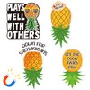 4 Pcs Upside Down Pineapple Magnet - Pineapple Decor Magnetic