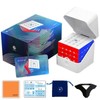 GAN562M Frosted 5x5 Cube, 6-sided Solving Instructions & Stand &