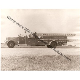 Pirsch Aerial Ladder Fire Truck Philadelphia, Vintage Photograph Print 8.5x11"