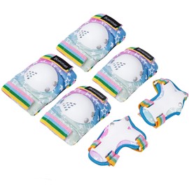 BOSONER Kids/Youth Knee Pad Elbow Pads for Roller Skates Cycling BMX Bike Skateboard Inline Rollerblading, Skating Skatings Scooter Riding Sports