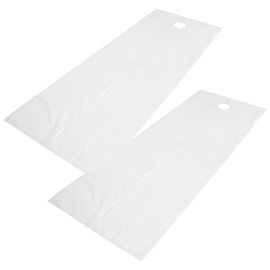 Spa Massage Bed Sheet Reusable 2Pcs Massage Bed Sheet Oil Proof Waterproof Polyester SPa Salon Table Cover With Face Hole Mattress Soft Cotton Beauty Salon (white)