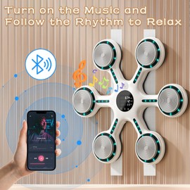 Mostop Music Boxing Machine, Boxing Wall Mount Machine for Adults Teens, Smart Bluetooth Punching Trainer with Gloves, Boxing Workout Equipment Target for Home, Office, Gym,9 Modes & 9 Speeds