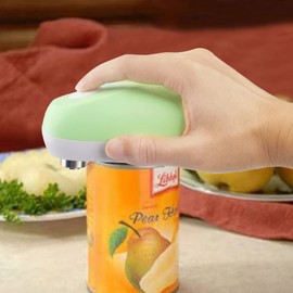 Can Opener,Kratax Electronic Can Opener,Automatic One-Touch Safe Smooth No Sharp Edges Can Openers for Almost Size Can,Best Kitchen for Arthritis Chefs and Seniors(Green)