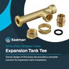 Eastman 3/4 Inch Brass Swivel Expansion Tank Tee, Fits 2-10