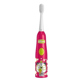 Chicco Cepillo de Dientes Eléctrico a Pilas para Niños, con Cerdas Suaves, Adecuado para Niños, Cabezal Vibrante Suave, Acción Delicada Sobre el Esmalte y las Encías Sensibles, 3Años +