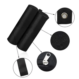 ValueHall Canopy Weight Bags Set of 4 Gazebo Leg Weights Bags Gazebo Sand Bags for Anchoring Gazebos, Tents, Sun Shades V7059-1 (Black)