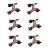 Lyaciomn 6Pcs Hinge Pin Red- Door Stopper Adjustable Heavy Duty
