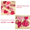 10 Feet Glitter Happy Valentine's Day Banner, No DIY Red