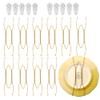 SOSPIRO 10 Pack Stainless Steel Plate Hangers for Walls Compatible