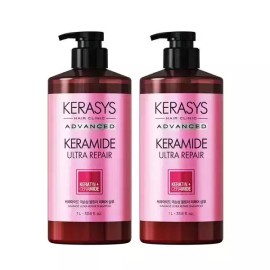 Kerassentials 케라시스 케라마이드 극손상 울트라 1L 2개 샴푸1 +트리트먼트1 대용량 헤어케어 Kerasis Keramide Ultra 1L 2-Piece Shampoo 1 + Treatment 1 Large Capacity Hair Care