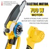 Cordless Mini Chainsaw 6 Inch, Auto Oiler &Tool-Box, One-Hand Handheld