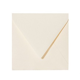 Paper24 Square Envelopes 16 x 16 cm 120 g Soft Cream Pack of 100