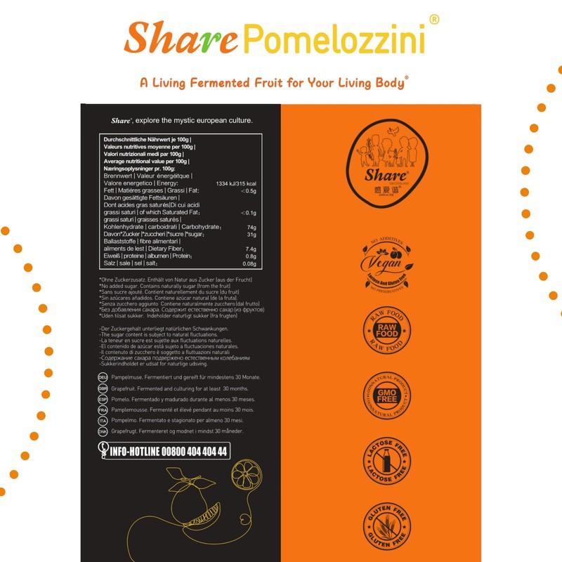 Share Pomelozzini 0,375lb | Original fermented naturally grown grapefruit, fermentation