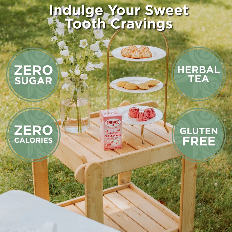 Red Rose Sweet Temptations Dessert Tea Chocolate Mint Patty, Zero