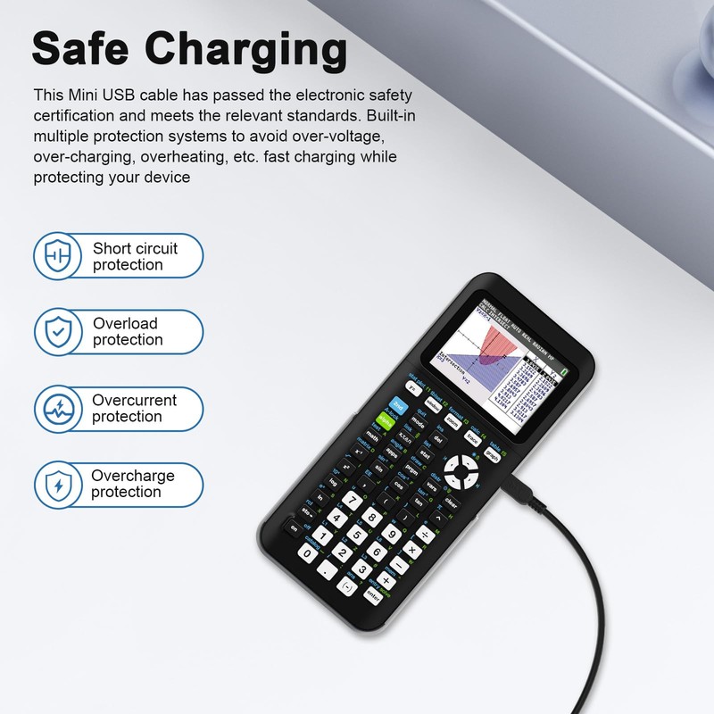 Gneinour TI-84 Plus Charger Compatible with Texas Instruments TI-84 Plus,