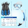 Seavenger Diving Dry Top Snorkel Set with Trek Fin, Single