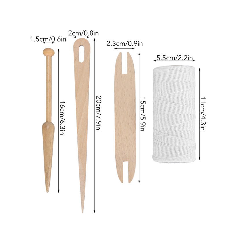 Loom Warp Thread Kit Portable Wear Resistance Pure Cotton Lightweight