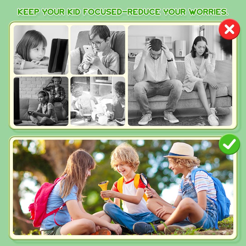 Microscope for Kids,Portable Microscope 2 Inch Screen Fixed Zoom-Educational Digital