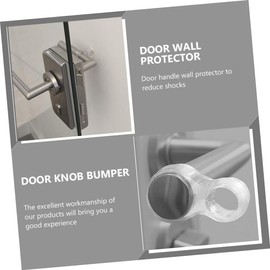 NUOBESTY Noise-Absorbing Door Handle Stopper 5pcs Door Handle Protectors Door Wall Protector PVC Material