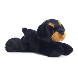 Aurora® Adorable Mini Flopsie™ Raina™ Stuffed Animal - Playful Ease - Timeless Companions - Black 8 Inches