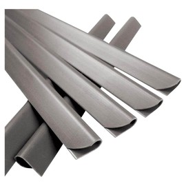 NOOR Spine Bars 19 x 1.5 cm Grey Clamping Strips for Privacy Screen Strips Set of 25