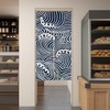 LIGICKY Japanese Noren Doorway Curtain Tranditional Wave Printed Window Treatment
