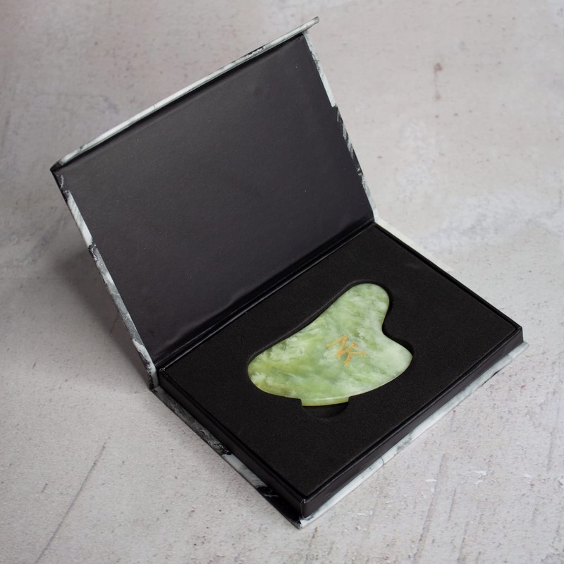 KARIZMA Mint Jade Gua Sha Massage Tool. Jade Stone Guasha