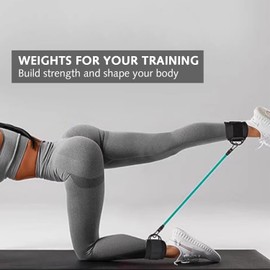 Ankle Straps for Cable Machine 1 Pair,Kick Back Ankle Strap With D Rings,Gym Ankle Strap,Weight Leg Training Brace Support Sport Safety,for Weight Lifting Curls Kickbacks Hip Abductor Body Exercises