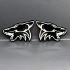 Emblem Badge 2PCS COYOTE Emblem Badges Fender Angry Aggressive Racing