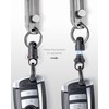 TISUR Titanium Key Ring, Stylish, Car Smart Key, 360° Rotating