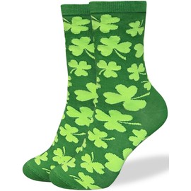 WHOTAY St Patrick's Day Socks for Women Men Good Luck Crew Sock Adult Youth Irish Gifts Green Apparel