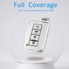Flensent Key Fob Cover with Keychain for Toyota Highlander Sequoia