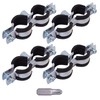 SKIR'CO Double Pipe Holders with Rubber Lining for 20-24 mm