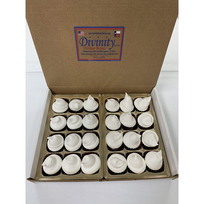 24 Piece Divinity Gift Box (Without Pecans) Old Fashioned Divinity,