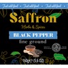 Saffron Herbs & Spices - Fine Ground Black Pepper in