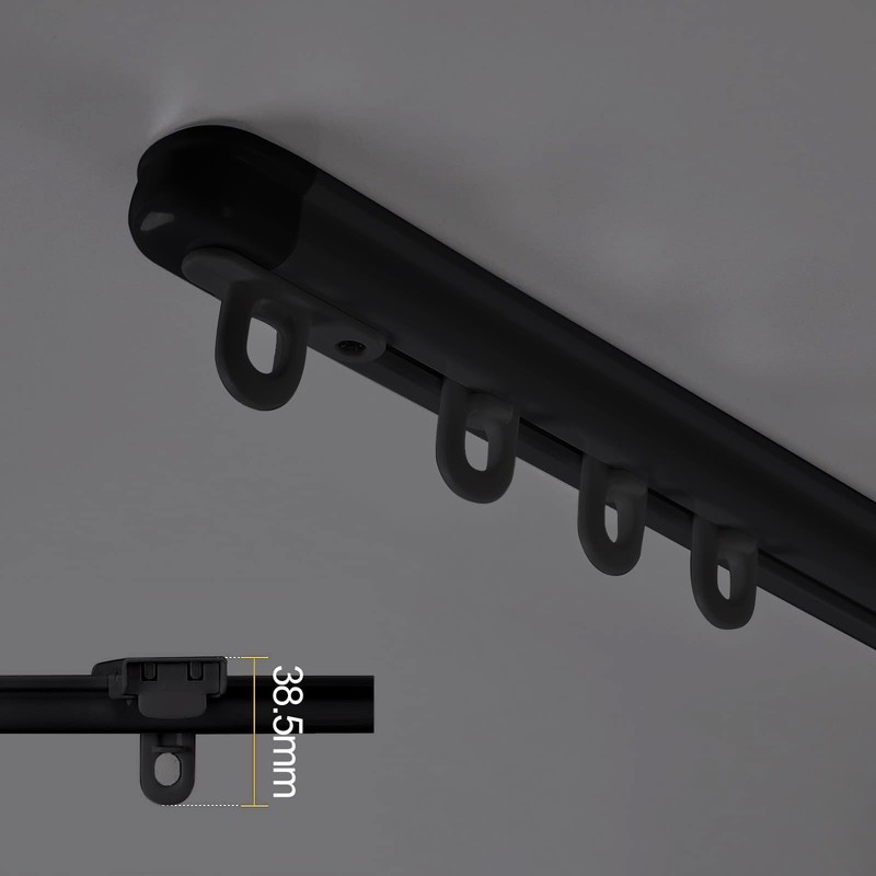 Zshine ceiling mounting or Wall mounting telescopic curtains track Home