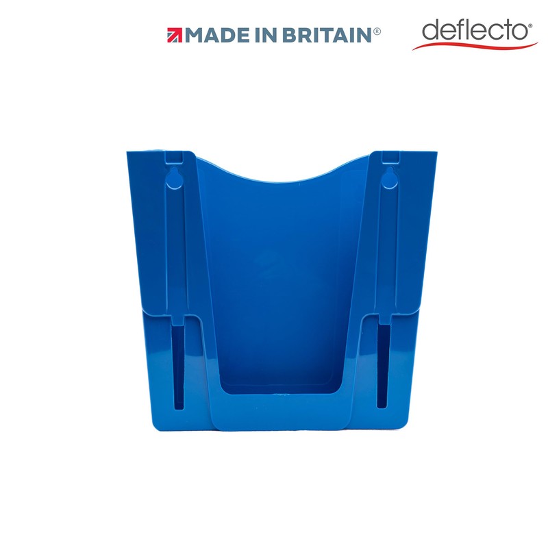 Deflecto A4 Portrait Wall Mounted Magazine File Holder - Featuring