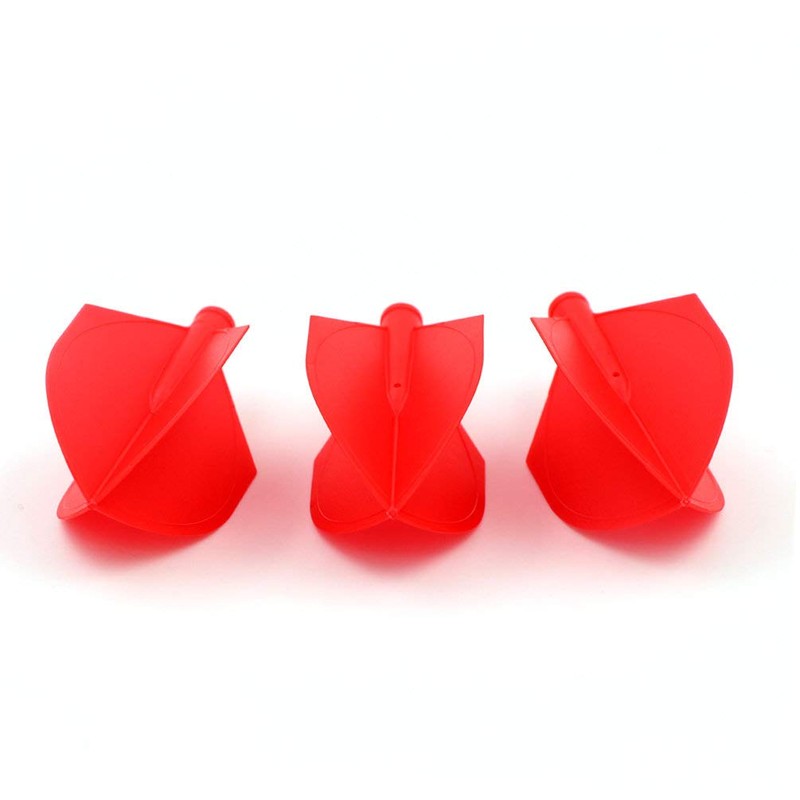 CUESOUL TERO AK4 Red Dart Flights Shield Shape Set of