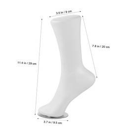 ULTECHNOVO Vinyl Foot Mannequin Model for Men and Women, Realistic Sock Display with Iron Frame, Sturdy and Seamless Design, Ideal for Showcasing Various Socks