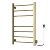 Z&Zhanle Electric Heated Towel Rack, Gold Finish, Wall Mounted Bathroom
