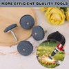 lasuroa 4pcs Lawn Mower Blade Sharpeners, Lawn Tool Sharpener Kit